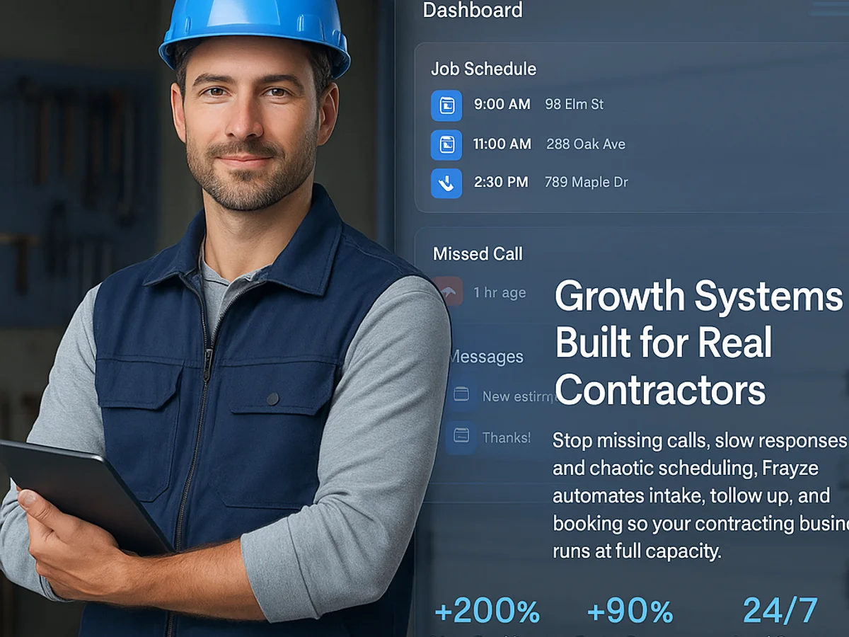 Websites & CRM Built for Contractors. - Frayze Trades