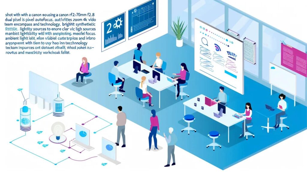 Image illustrating workflow optimization and automation technologies with AI and no-code platforms.